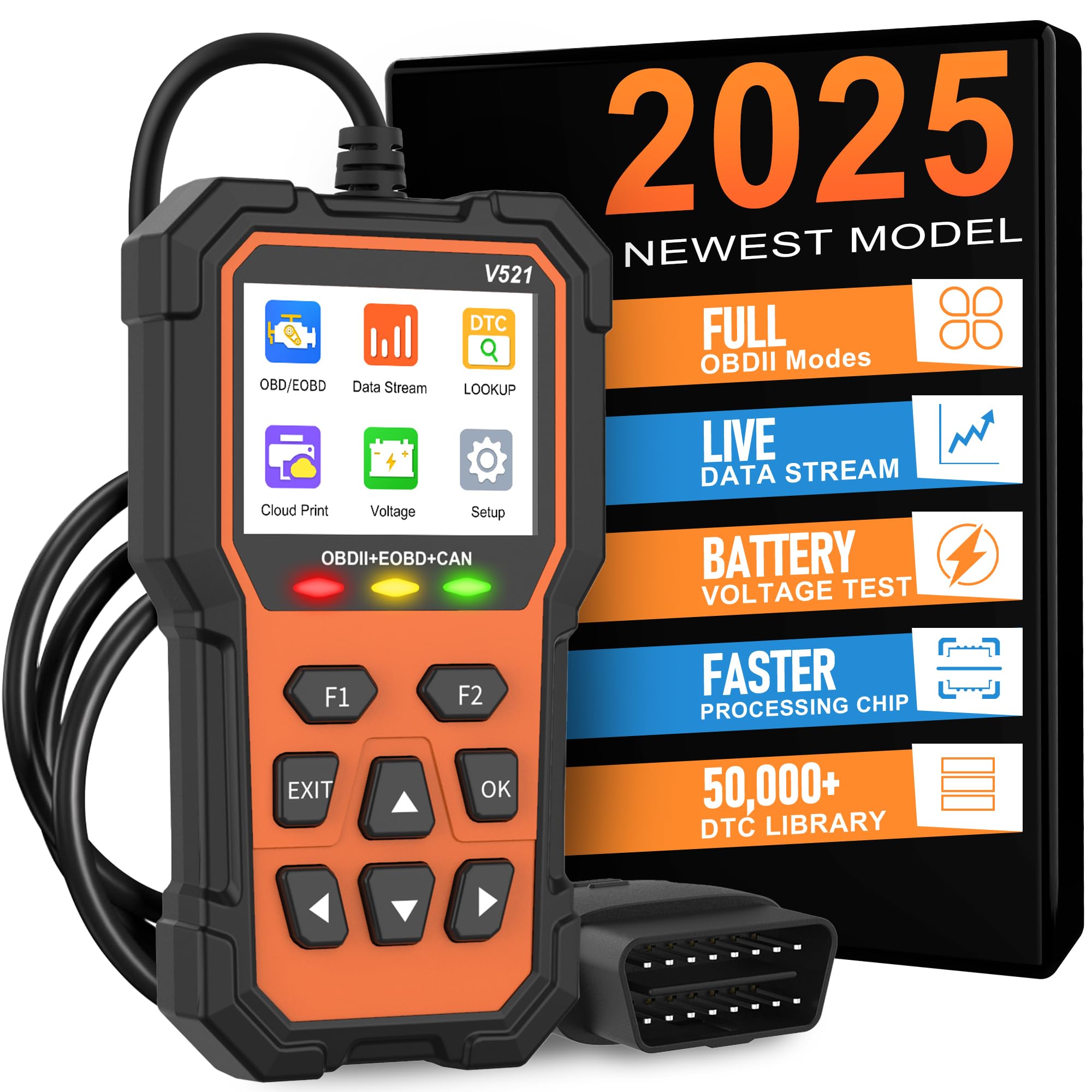 Amazon.co.jp: OBD2 スキャナー診断ツール、プロフェッショナルカー